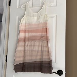 Loft summer dress size 8p multi colored